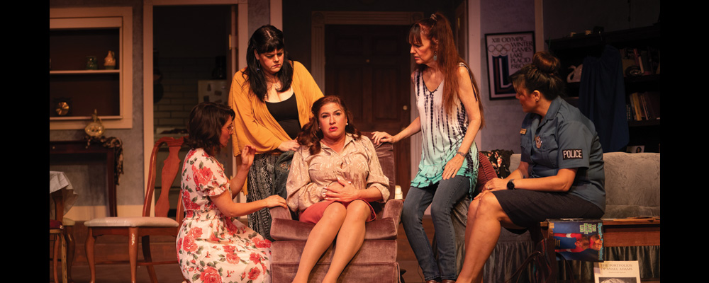 A scene from "The Odd Couple, Female Version"